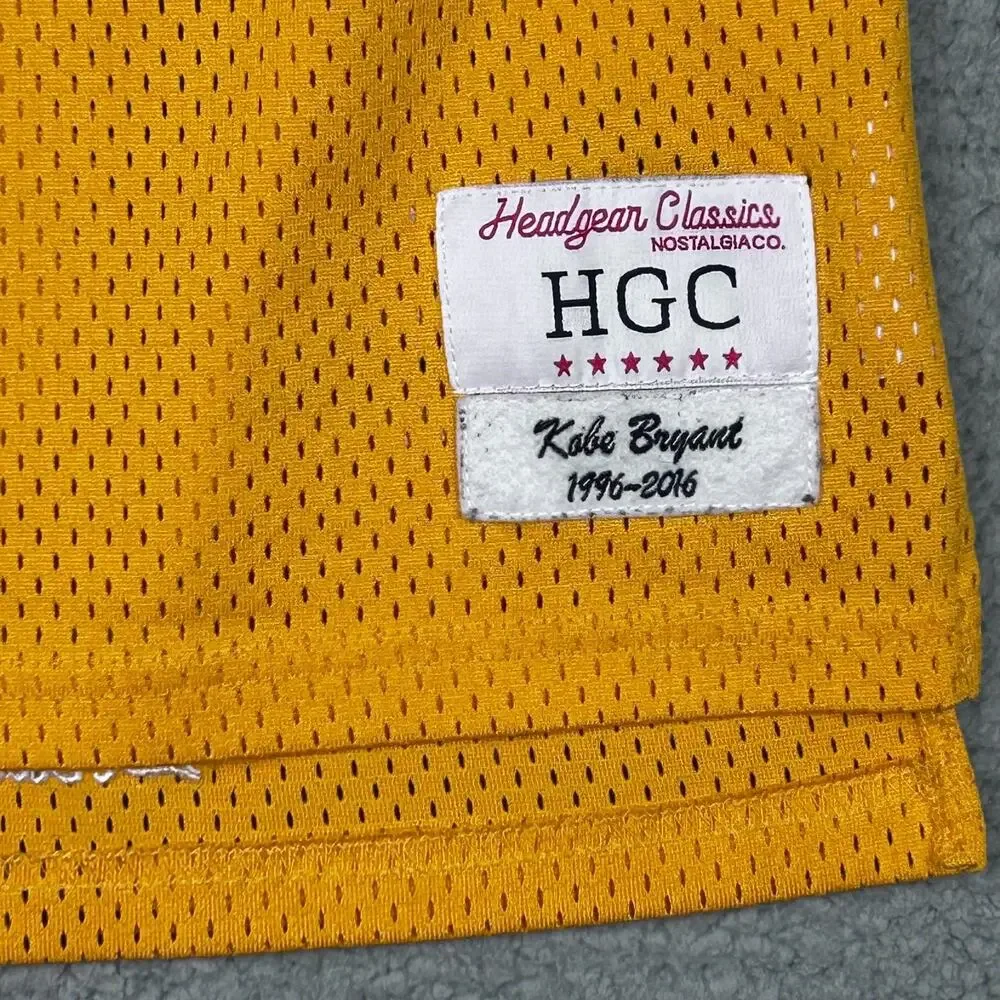 Headgear Classic Kids Jersey Kobe Bryant Medium Yellow #8 Legend #24 Mamba - Picture 6 of 14